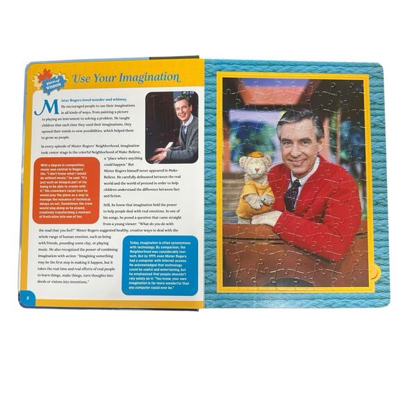 Mister Rogers Neighborhood Pieces of Wisdom (9) 96 Piece Jisaw Puzzle Book - Picture 5 of 8